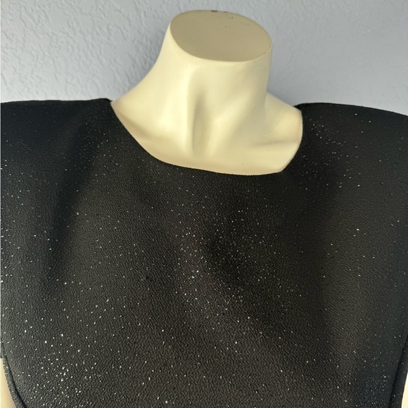 Jeffery & Dara Evenings Vintage Black Sparkling Embellished Maxi Dress USA - Picture 3 of 8